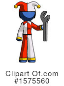 Blue Design Mascot Clipart #1575560 by Leo Blanchette