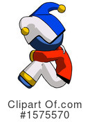 Blue Design Mascot Clipart #1575570 by Leo Blanchette