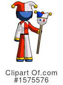 Blue Design Mascot Clipart #1575576 by Leo Blanchette