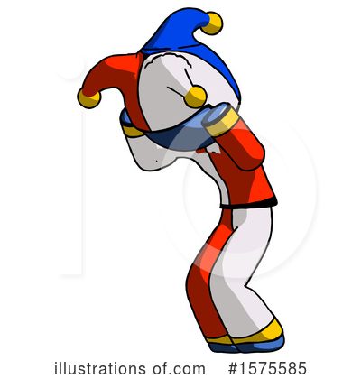 Royalty-Free (RF) Blue Design Mascot Clipart Illustration by Leo Blanchette - Stock Sample #1575585
