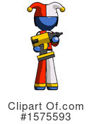 Blue Design Mascot Clipart #1575593 by Leo Blanchette