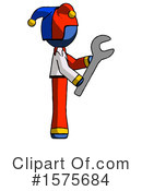 Blue Design Mascot Clipart #1575684 by Leo Blanchette