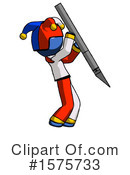 Blue Design Mascot Clipart #1575733 by Leo Blanchette