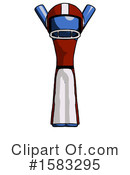 Blue Design Mascot Clipart #1583295 by Leo Blanchette
