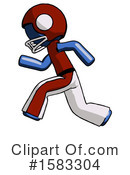 Blue Design Mascot Clipart #1583304 by Leo Blanchette