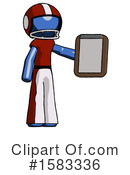 Blue Design Mascot Clipart #1583336 by Leo Blanchette