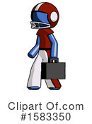 Blue Design Mascot Clipart #1583350 by Leo Blanchette