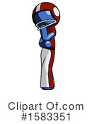 Blue Design Mascot Clipart #1583351 by Leo Blanchette