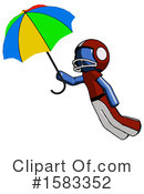 Blue Design Mascot Clipart #1583352 by Leo Blanchette
