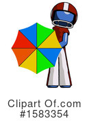 Blue Design Mascot Clipart #1583354 by Leo Blanchette