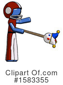 Blue Design Mascot Clipart #1583355 by Leo Blanchette