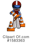 Blue Design Mascot Clipart #1583363 by Leo Blanchette