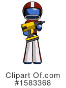Blue Design Mascot Clipart #1583368 by Leo Blanchette