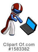 Blue Design Mascot Clipart #1583382 by Leo Blanchette