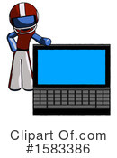 Blue Design Mascot Clipart #1583386 by Leo Blanchette
