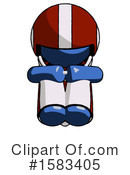 Blue Design Mascot Clipart #1583405 by Leo Blanchette
