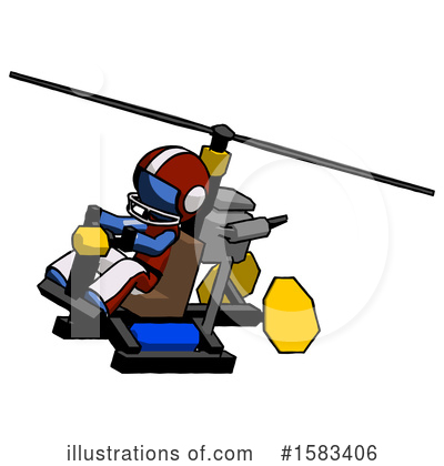 Royalty-Free (RF) Blue Design Mascot Clipart Illustration by Leo Blanchette - Stock Sample #1583406