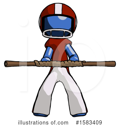 Royalty-Free (RF) Blue Design Mascot Clipart Illustration by Leo Blanchette - Stock Sample #1583409