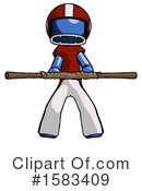 Blue Design Mascot Clipart #1583409 by Leo Blanchette