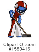 Blue Design Mascot Clipart #1583416 by Leo Blanchette