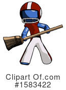 Blue Design Mascot Clipart #1583422 by Leo Blanchette