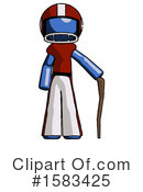 Blue Design Mascot Clipart #1583425 by Leo Blanchette