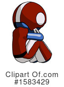 Blue Design Mascot Clipart #1583429 by Leo Blanchette