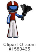 Blue Design Mascot Clipart #1583435 by Leo Blanchette