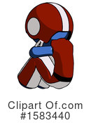 Blue Design Mascot Clipart #1583440 by Leo Blanchette
