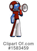 Blue Design Mascot Clipart #1583459 by Leo Blanchette
