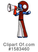 Blue Design Mascot Clipart #1583460 by Leo Blanchette