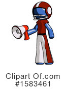 Blue Design Mascot Clipart #1583461 by Leo Blanchette