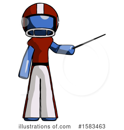 Royalty-Free (RF) Blue Design Mascot Clipart Illustration by Leo Blanchette - Stock Sample #1583463