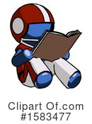 Blue Design Mascot Clipart #1583477 by Leo Blanchette