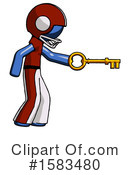 Blue Design Mascot Clipart #1583480 by Leo Blanchette