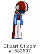 Blue Design Mascot Clipart #1583507 by Leo Blanchette
