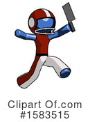 Blue Design Mascot Clipart #1583515 by Leo Blanchette