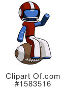 Blue Design Mascot Clipart #1583516 by Leo Blanchette