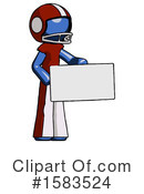 Blue Design Mascot Clipart #1583524 by Leo Blanchette