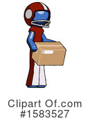 Blue Design Mascot Clipart #1583527 by Leo Blanchette