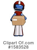 Blue Design Mascot Clipart #1583528 by Leo Blanchette