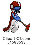 Blue Design Mascot Clipart #1583533 by Leo Blanchette