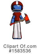 Blue Design Mascot Clipart #1583536 by Leo Blanchette
