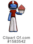 Blue Design Mascot Clipart #1583542 by Leo Blanchette
