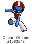 Blue Design Mascot Clipart #1583548 by Leo Blanchette