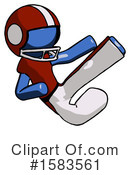 Blue Design Mascot Clipart #1583561 by Leo Blanchette