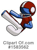 Blue Design Mascot Clipart #1583562 by Leo Blanchette