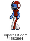 Blue Design Mascot Clipart #1583564 by Leo Blanchette