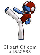 Blue Design Mascot Clipart #1583565 by Leo Blanchette