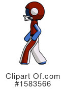 Blue Design Mascot Clipart #1583566 by Leo Blanchette